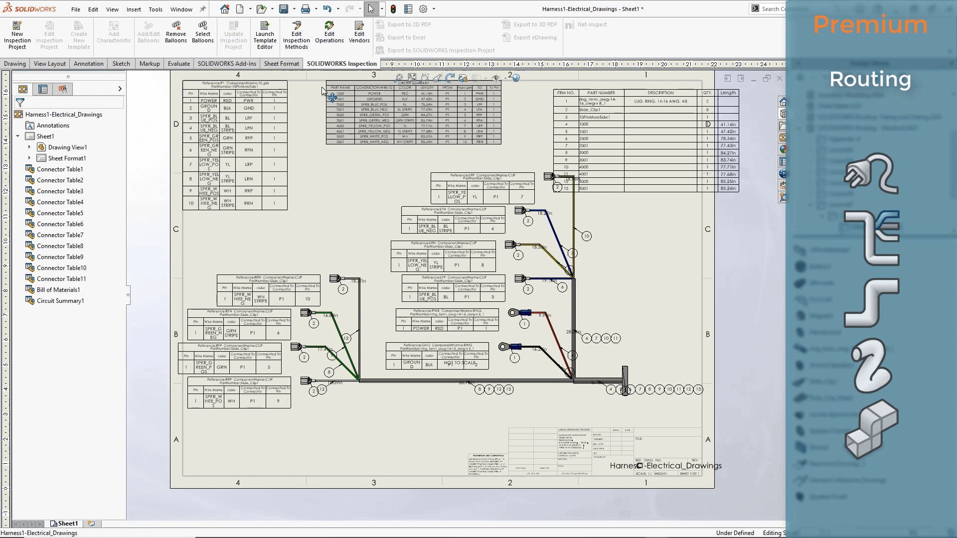 solidworks premium routing 3