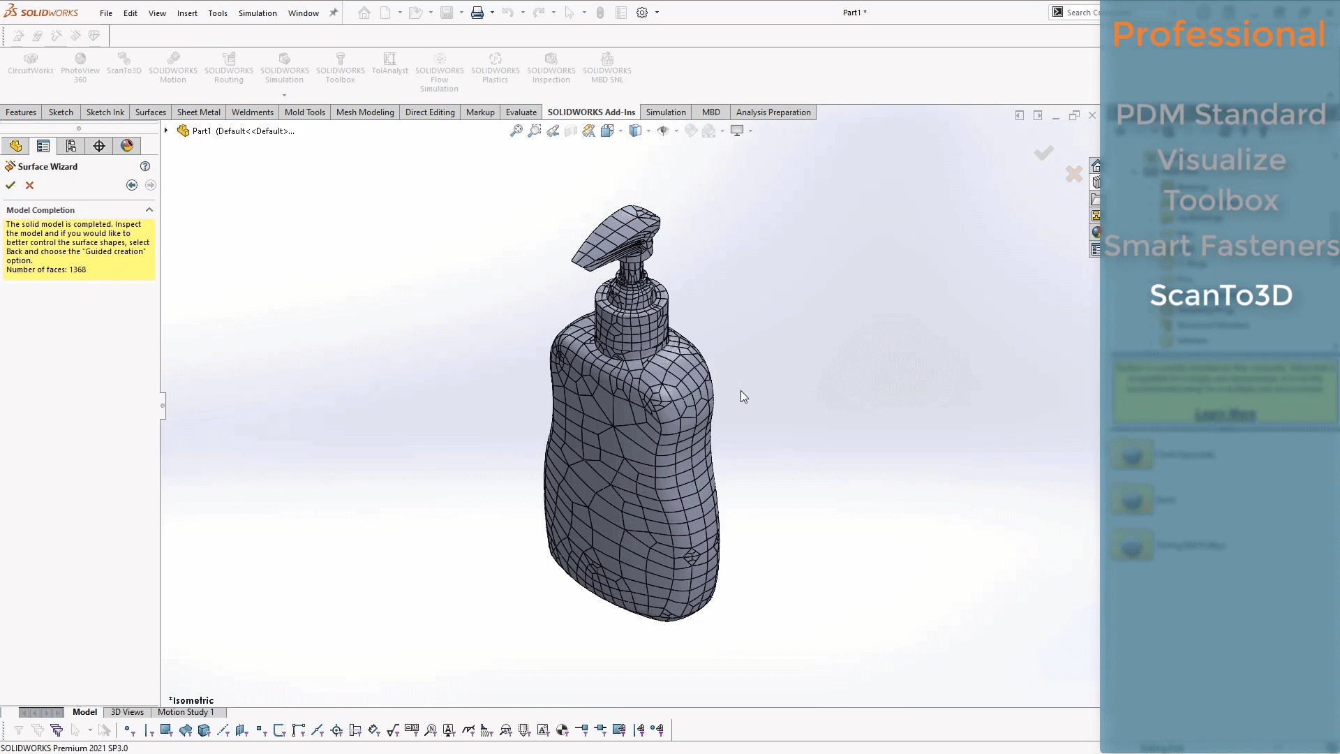 solidworks professional scanto3d 2