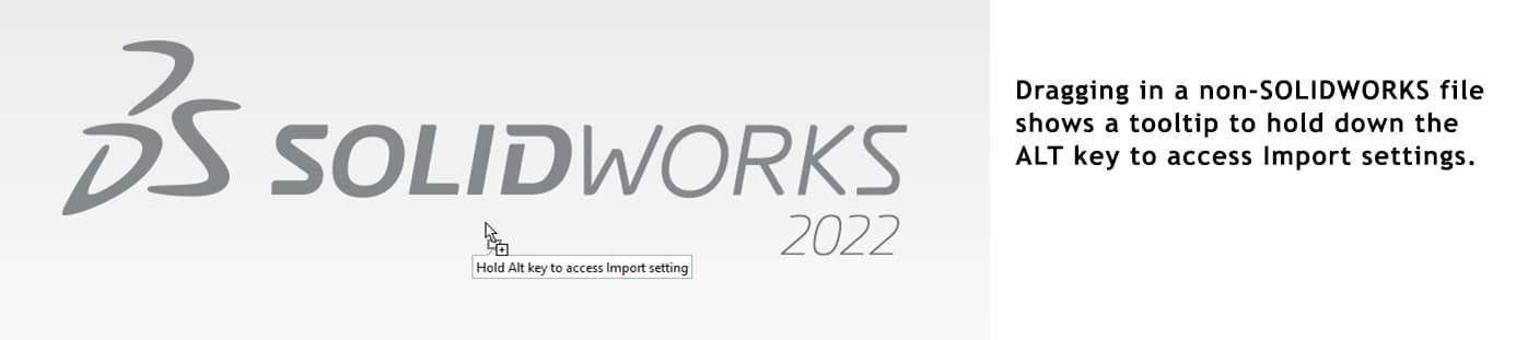 solidworks 2022 dragging non-solidworks file