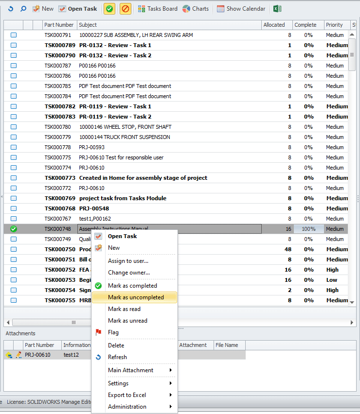 , SOLIDWORKS 2022 What’s New – SOLIDWORKS Manage – Upgrades to Tasks