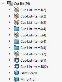 , SOLIDWORKS 2022 What’s New – Cut List Support in BOM Tables