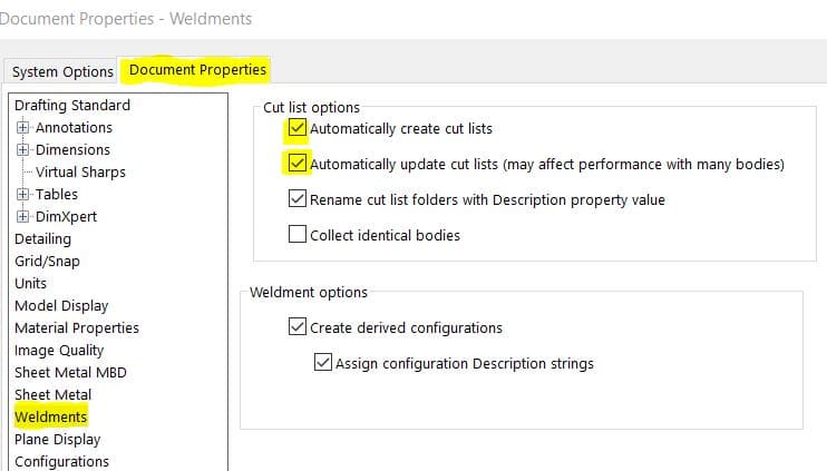 , SOLIDWORKS: Cut List Item Folder Not Updated