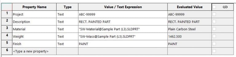 , SOLIDWORKS: What is “Title Block Fields”