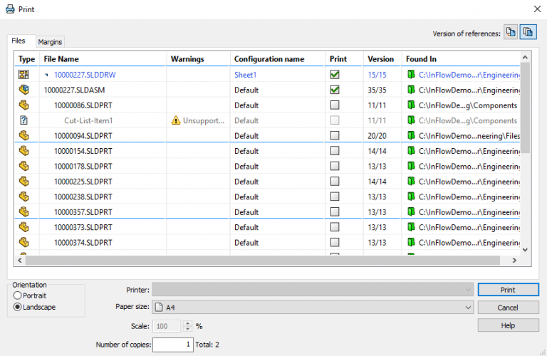 , How to Print a Drawing Packet in SOLIDWORKS PDM