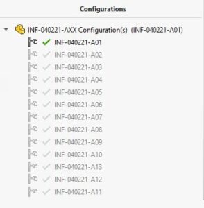 When a SOLIDWORKS part has multiple configurations, using a typical part numbering option can be difficult.