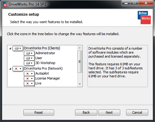 , DriveWorks Pro 15 What&#8217;s New: Installation Wizard