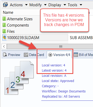 , SOLIDWORKS PDM 101: What is a Document Version?
