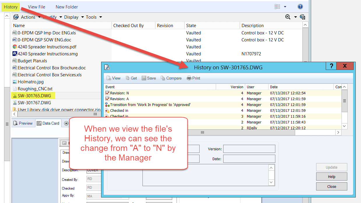 , SOLIDWORKS PDM 101: Setting Document Revisions