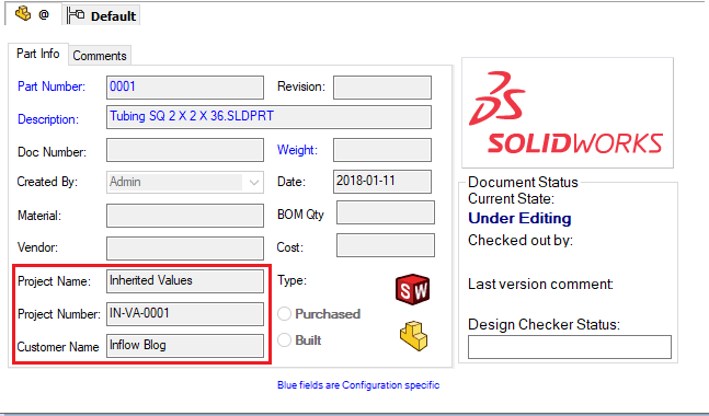 , Linking Folder Card and File Card Properties