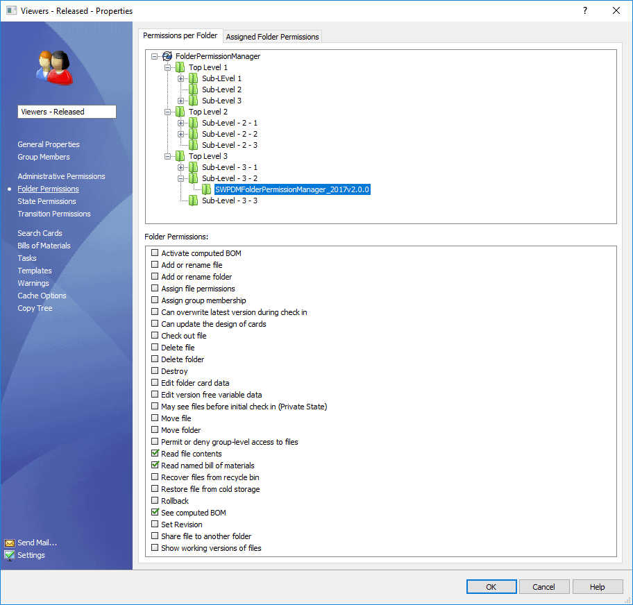 , SOLIDWORKS PDM Professional Productivity Pack &#8211; PDM Folder Permission Manager Review