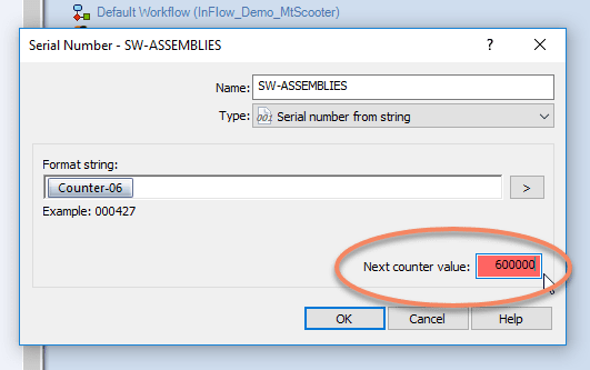 , Automatic Part Numbering &#8211; SOLIDWORKS PDM Professional