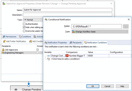, SOLIDWORKS 2019 What’s New – Conditional Notifications in PDM Workflows (PDM Professional Only) – #SW2019