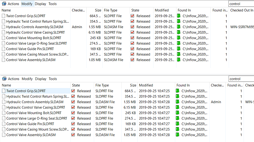 , SOLIDWORKS 2020 What’s New – Quick Search and Re-Ordering Search Columns