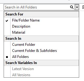 , SOLIDWORKS 2020 What’s New – You&#8217;ll get 2020 vision into your vault with the new PDM Searches