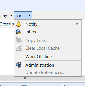 Image 1, The Location of the Administration Tool from within windows file explorer.