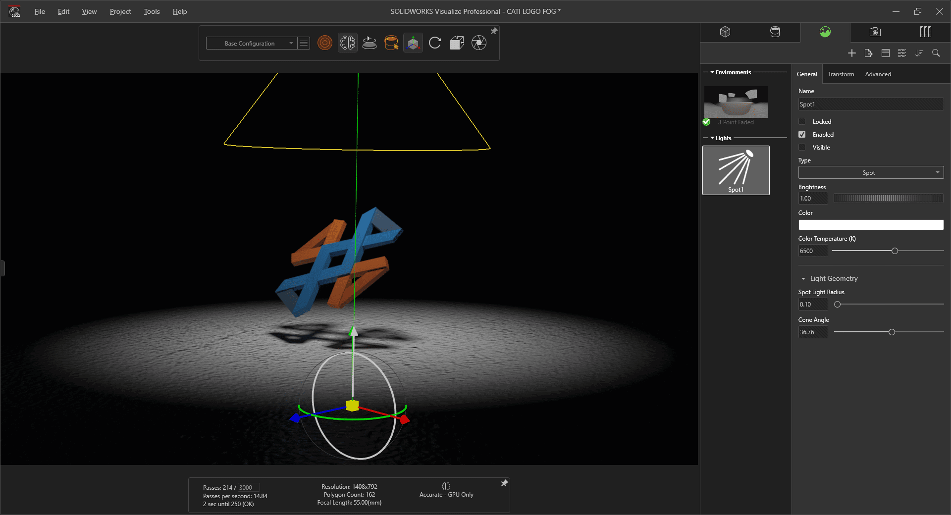 , Add Volumetric Effects to Your SOLIDWORKS Visualize Professional Renders!