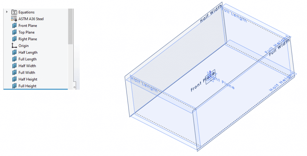 , SOLIDWORKS – Set Up Reference Planes