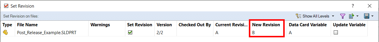 , Pre-Release vs Post-Release Revision Schemes in SOLIDWORKS PDM