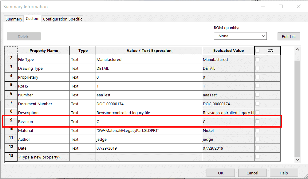 , Importing Files with Pre-Existing Revisions into a PDM Standard Vault