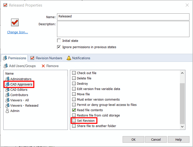 , Importing Files with Pre-Existing Revisions into a PDM Standard Vault