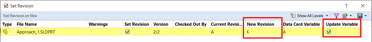 , Importing Files with Pre-Existing Revisions into a PDM Standard Vault