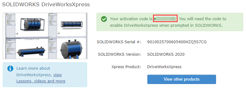 DriveWorks Xpress Activation Code