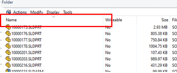 You might notice your PDM columns look different when working from home. That's because PDM can't connect to the database when it's offline.