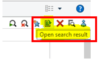 Save your search results as Excel when working from home so you can still find what you need.