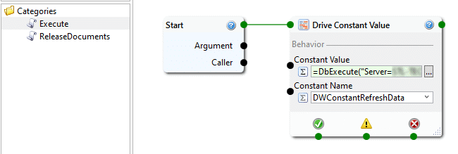 You can run automatic queries in macros, like the execute macro.