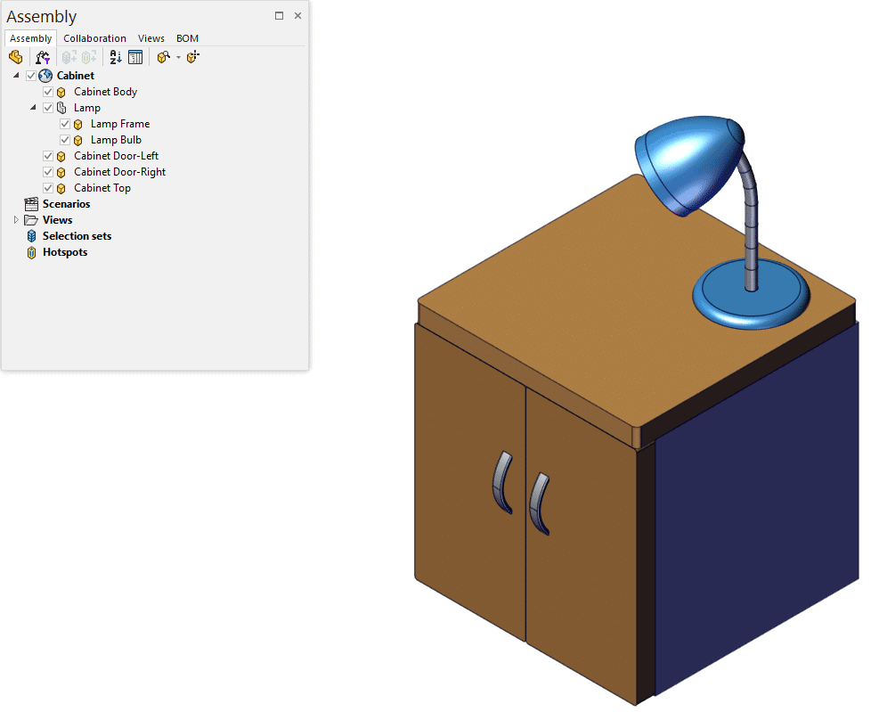 , Bringing CAD Files into SOLIDWORKS Composer: Open vs. Merge