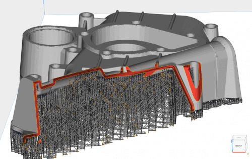 FIGURE 3: PART SUPPORTED USING E-STAGE