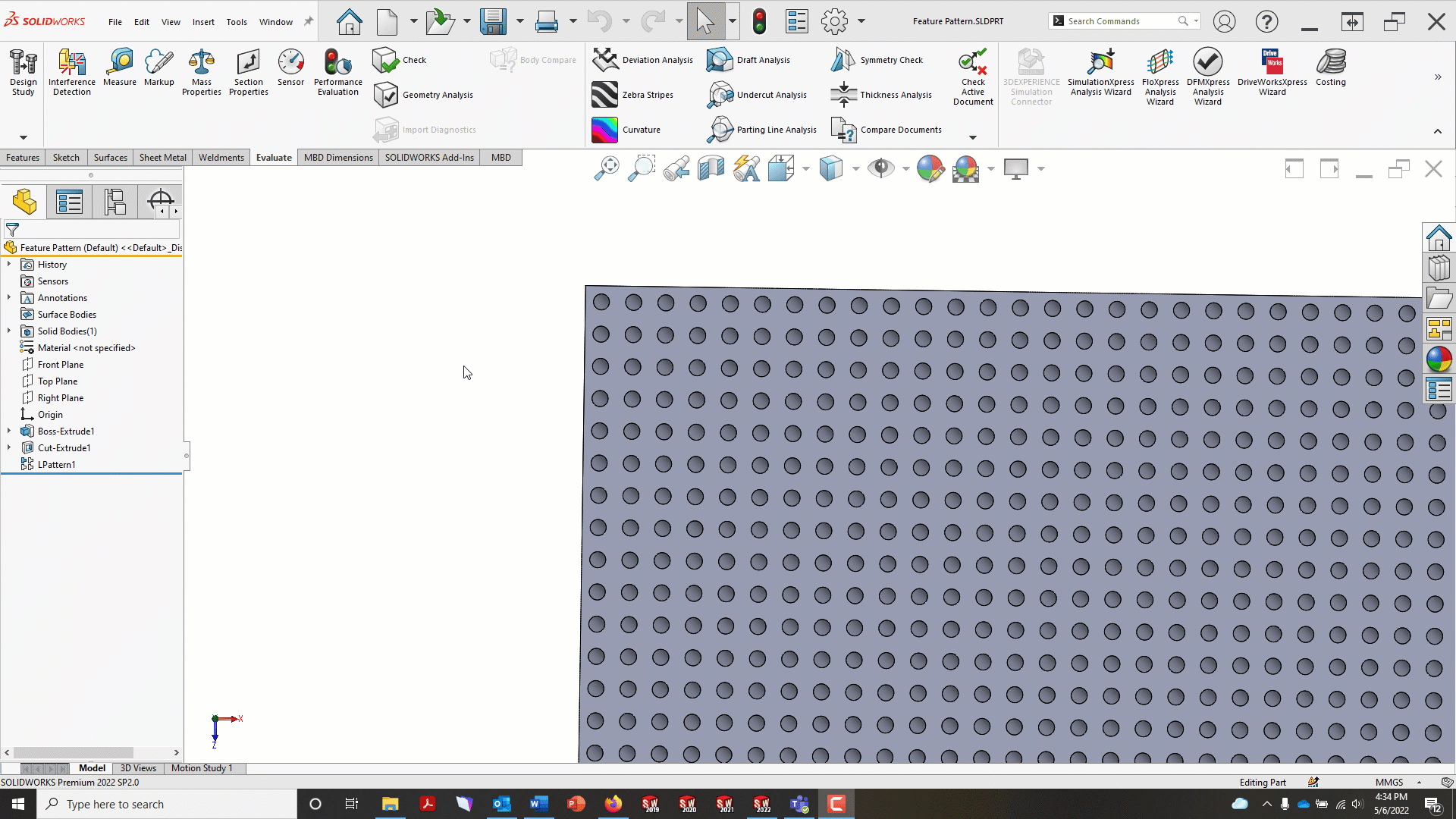 sketch feature pattern solidworks, Picking Apart Pattern Performance: Features, Faces, and Sketches