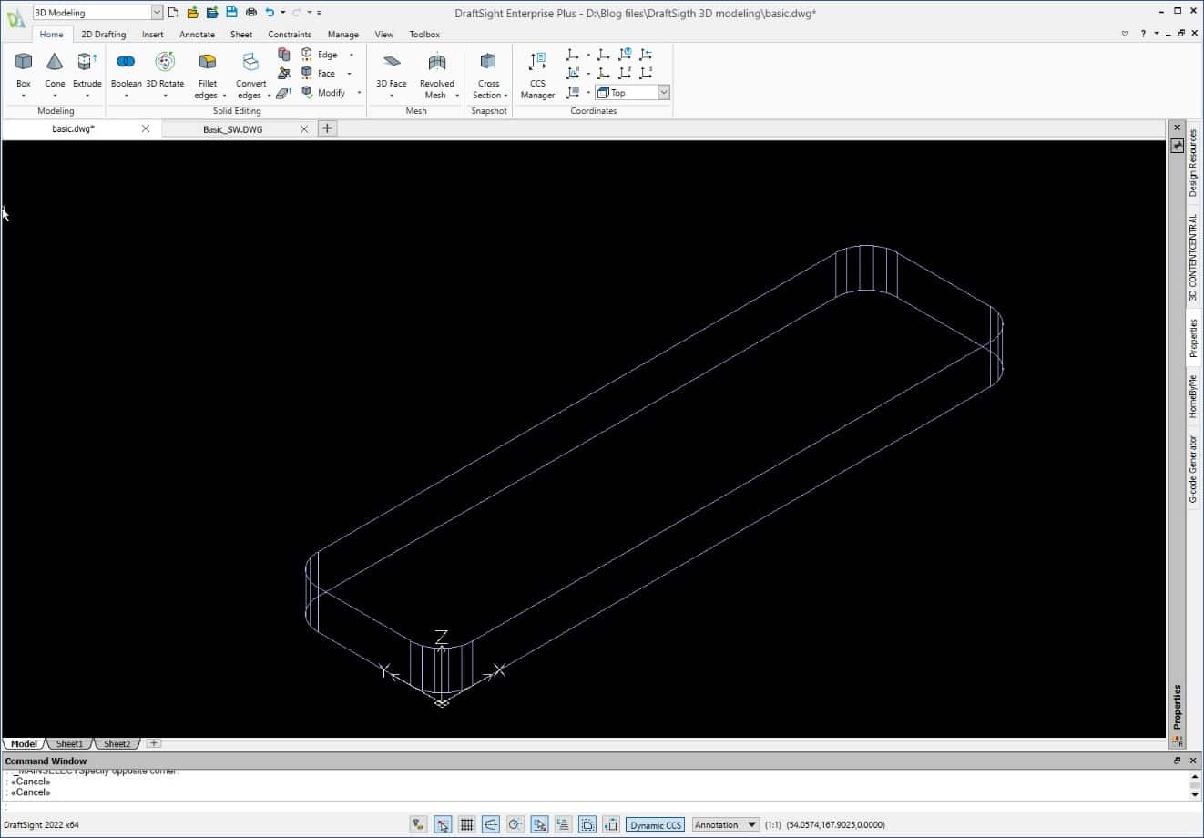 How to Create a 2D View from a 3D Model and Other 3D AutoCAD Tricks -  dummies