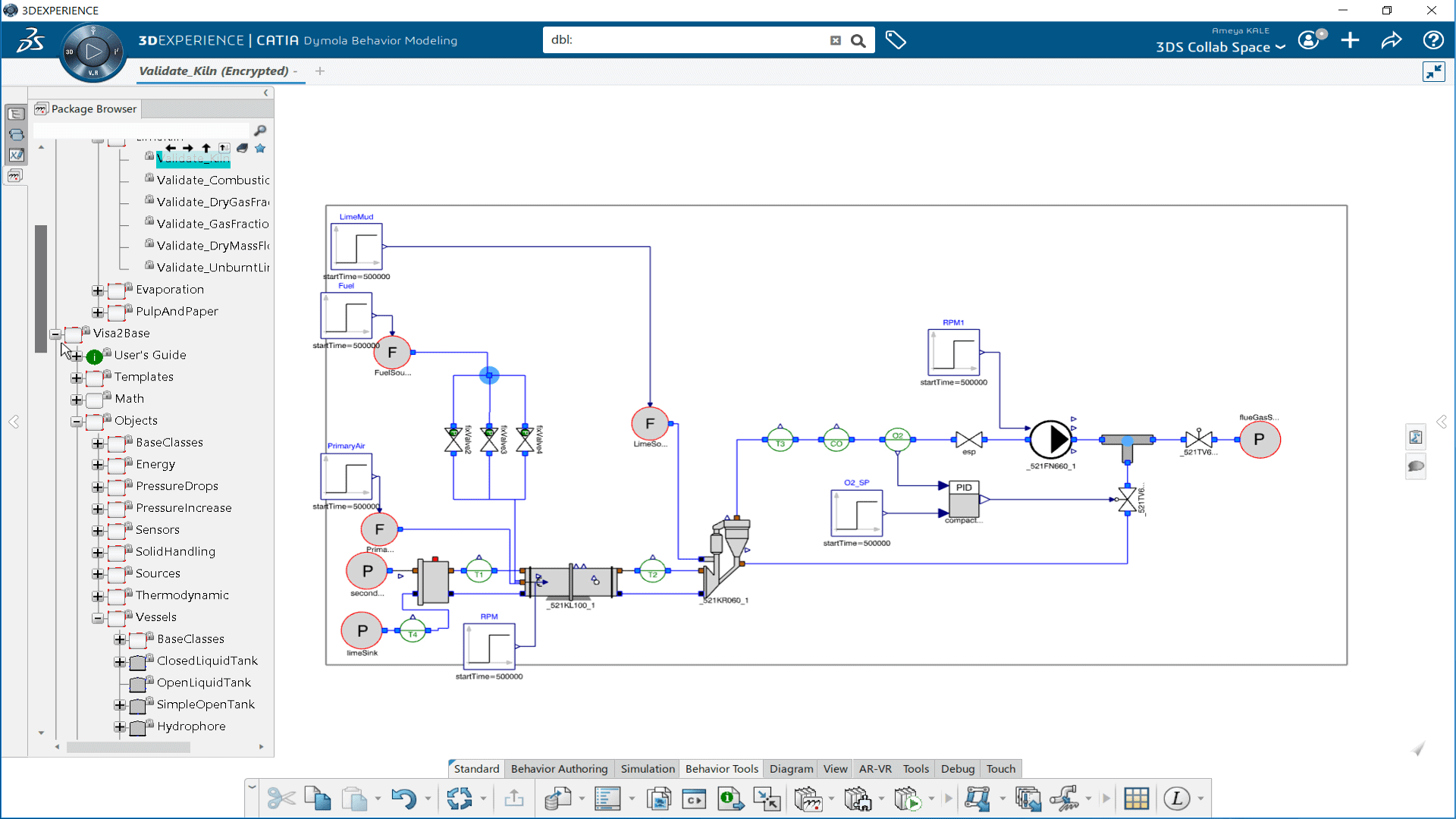 Systems Industrial Process Simulation Library (PRZ)