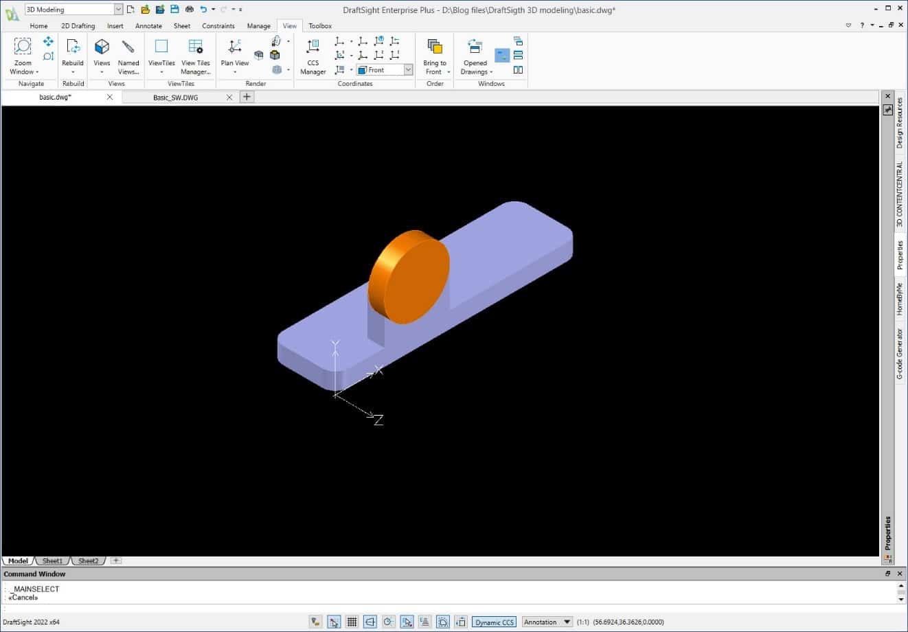 make shapes draftsight, Creating Simple 3D Models with DraftSight