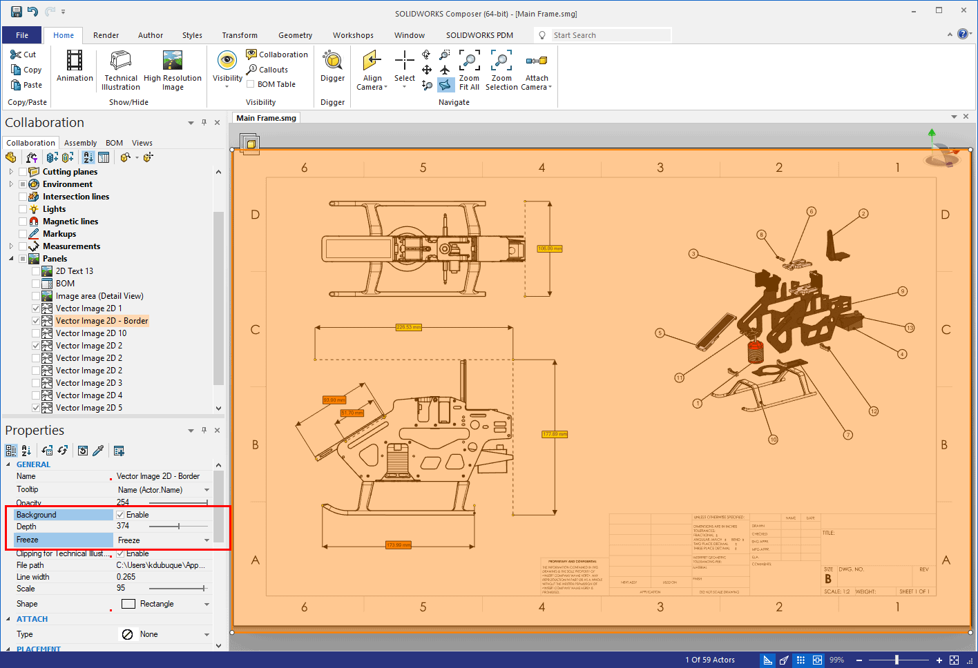 emulate drawiings solidworks composer, Emulating Drawings in SOLIDWORKS Composer?
