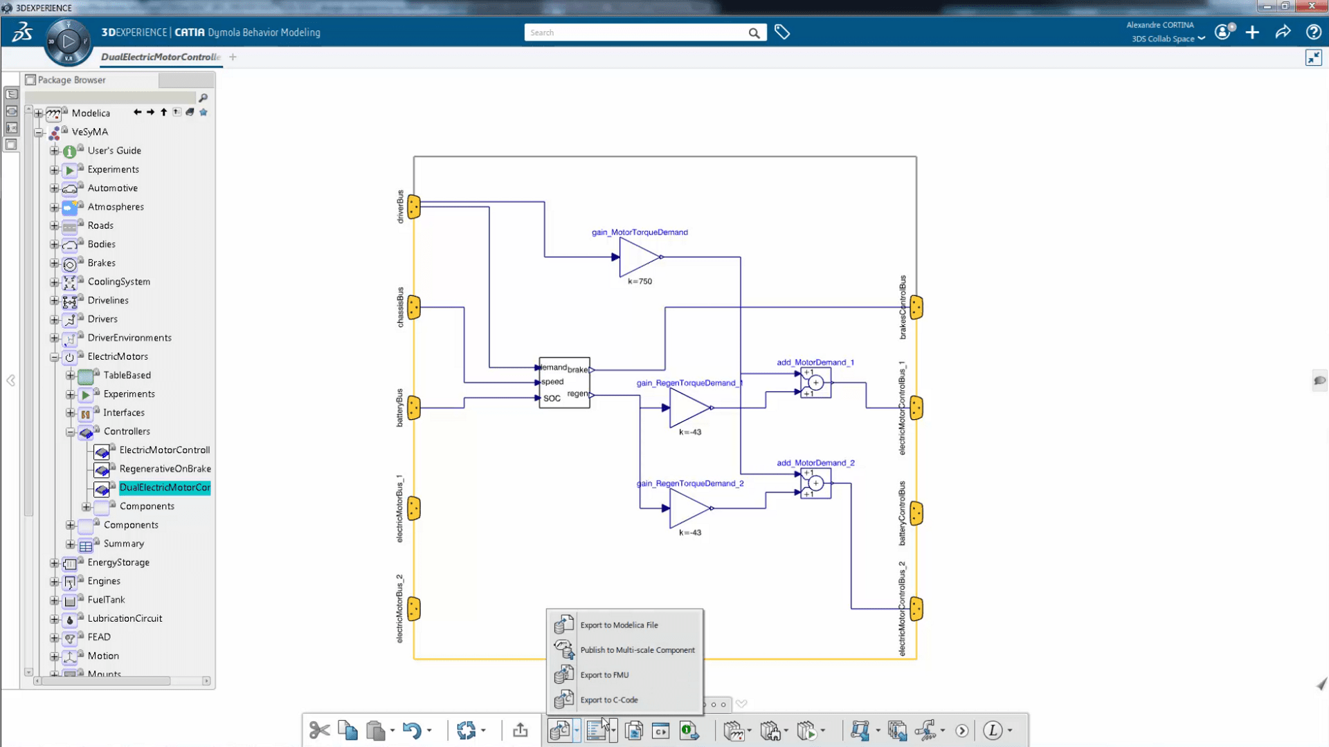 Systems C Code Export (XCS)