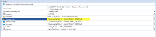 compoenent marks, Component Marks in SOLIDWORKS Electrical