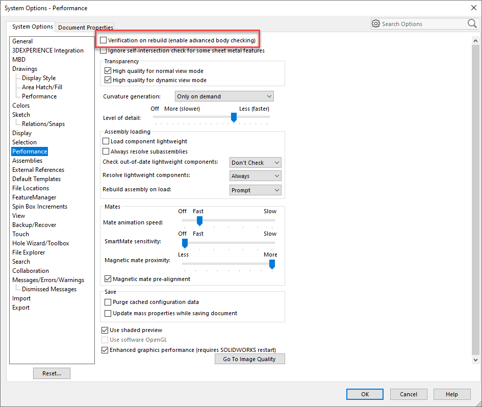 Verification on Rebuild