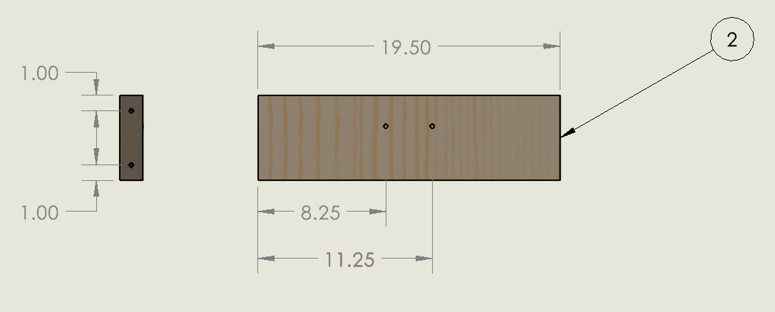 You dimension each body in a multi-body part in a separate view for easy understanding.