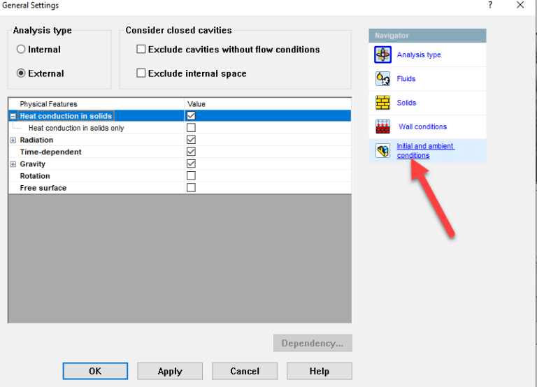 SOLIDWORKS Flow Parameter Definition “TRANSFERRED”