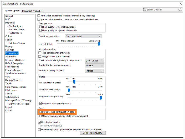 You can help your save performance by purging cached configuration data to ensure you don't have unnecessary configuration detail in your models.