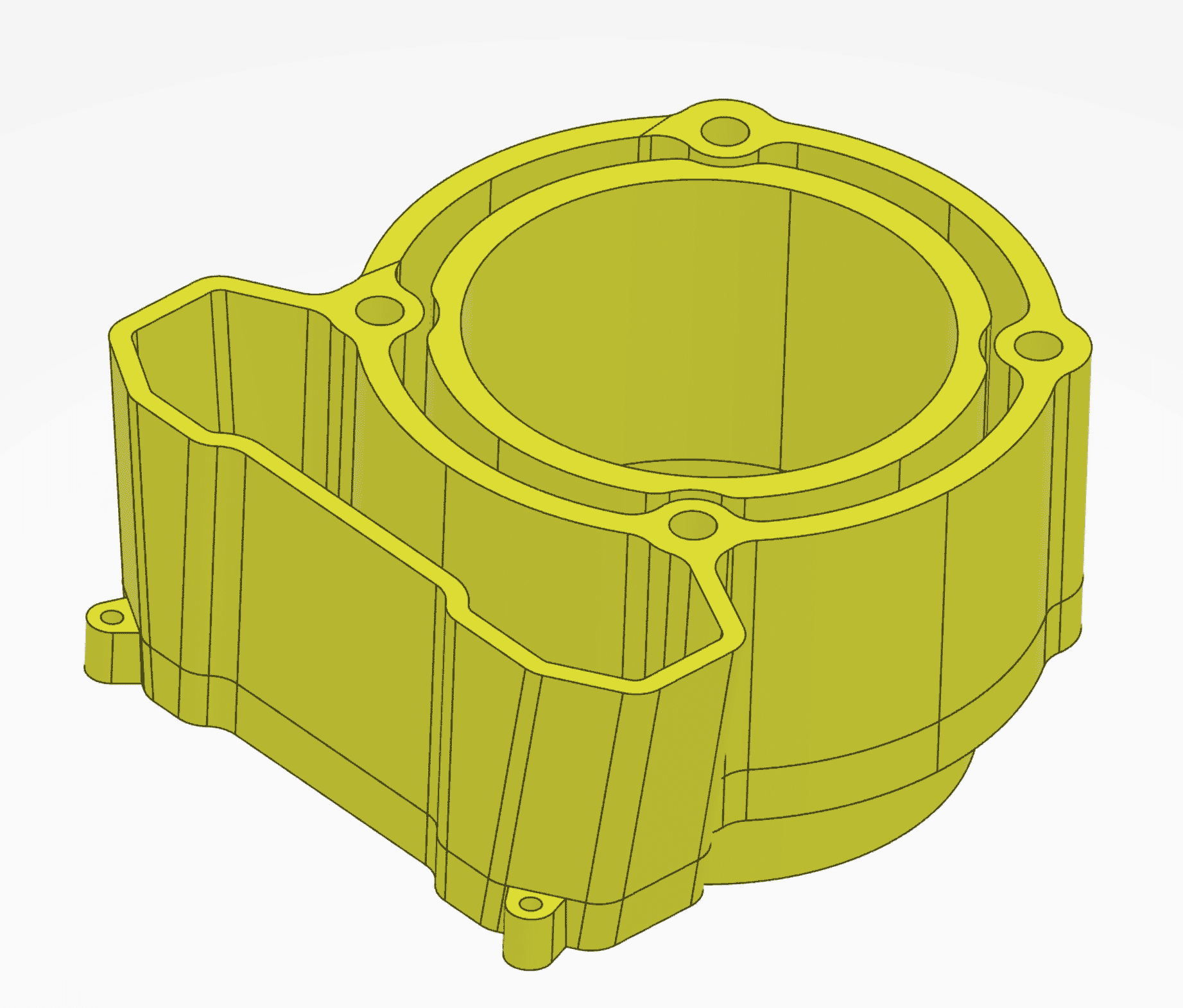 When a component is fully mesh-able in 3DEXPERIENCE Simulation, the whole thing will highlight yellow.