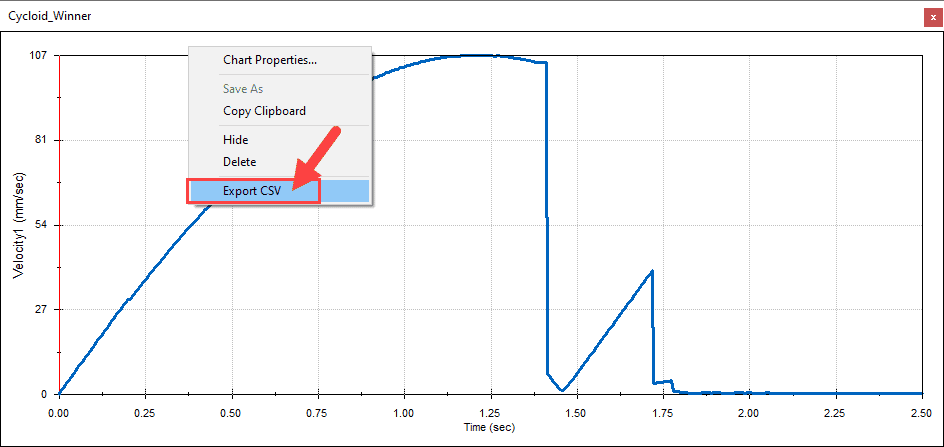 Export your plot results to csv file type