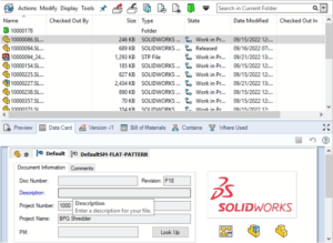 SOLIDWORKS PDM 2023 introduces tooltips for your data card fields.