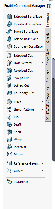 You could run into issues with a floating SOLIDWORKS command manager.