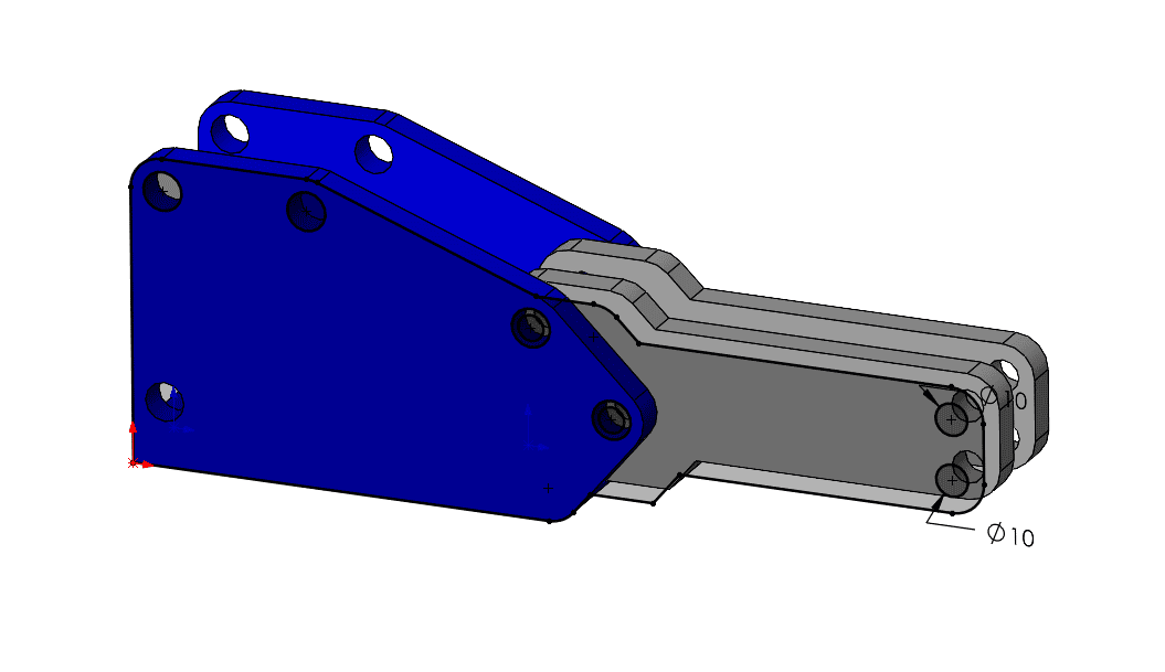 Reusing sketches in SOLIDWORKS starts with an assembly sketch. Create the assembly sketch by converting features into geometry as shown here.