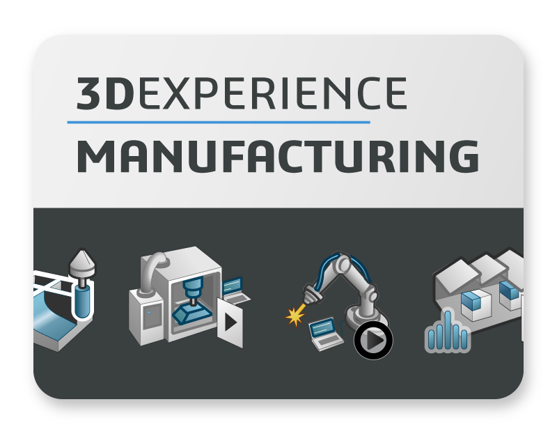 The 3DEXPERIENCE MANUFACTURING portfolio includes NC programming, robot programming, and other advanced cloud-enabled technology.