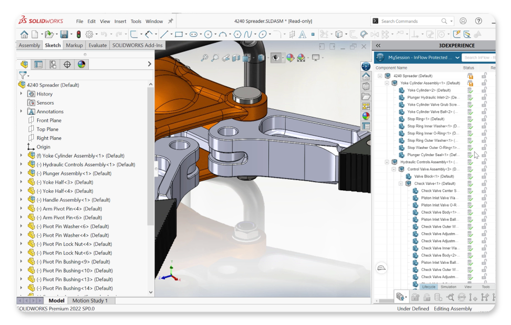 SOLIDWORKS connects seamlessly to the 3DEXPERIENCE Platform.