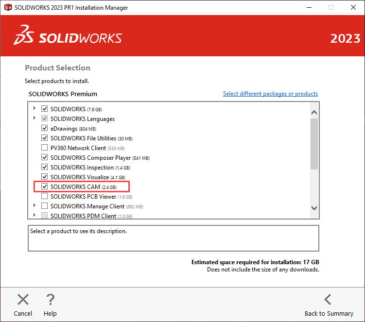When installing SOLIDWORKS CAM in a new installation, just check the box for SOLIDWORKS CAM.